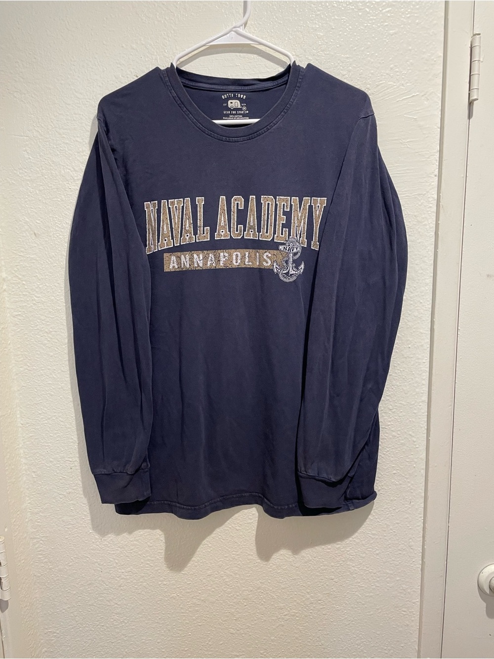 Outta Town Gear For Sports Naval Academy Annapolis Navy Long Sleeve Tee Men's M